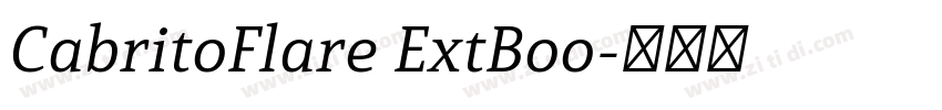 CabritoFlare ExtBoo字体转换